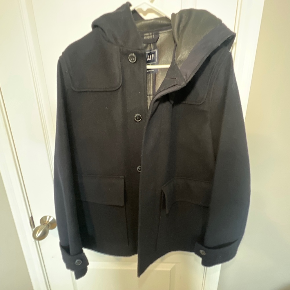 Men’s M Gap hooded peacoat